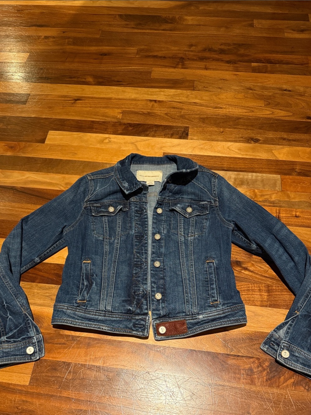 Pilcro Classic Women's Dark Blue Denim Jacket - medium